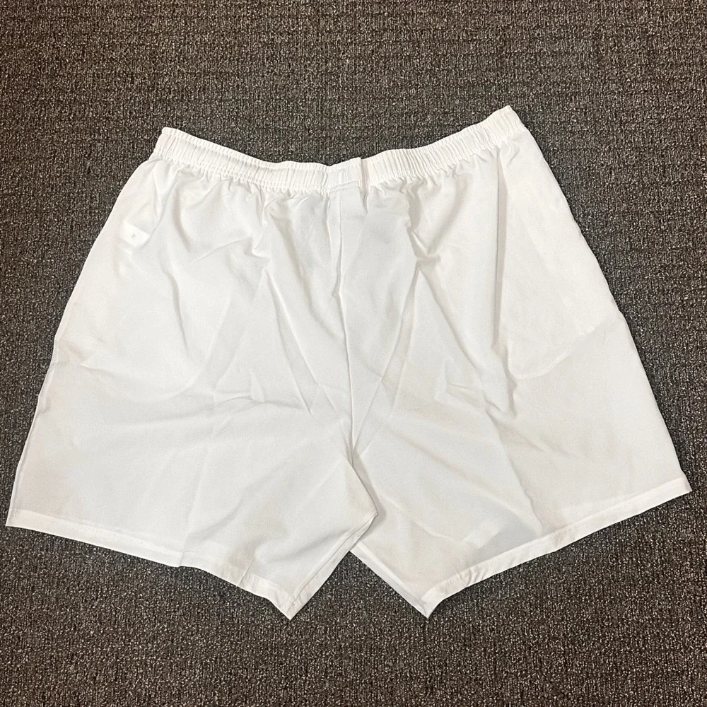 Gymshark Arrival 7" White Athletic Shorts Mens Size XL Gym Drawstring NEW - Picture 2 of 6